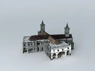 Cathedral St Peter the Apostle  San Pedro de Macoris  Dominic... Free 3D model