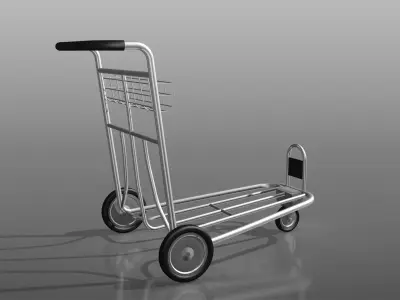 Trolley For Shopping And Carrying 3D model