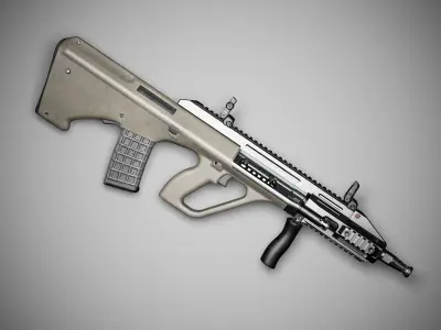 Steyr AUG A3 CQC Kit Low-poly 3D model