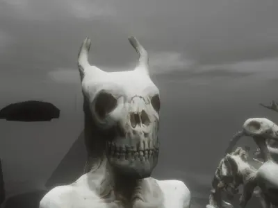  FREE Skeletal Horror Pack Free low-poly 3D model