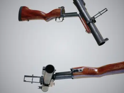 Grenade Launcher  Low-poly 3D model