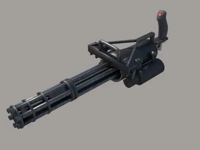 Modern Minigun M134 Low-poly 3D model