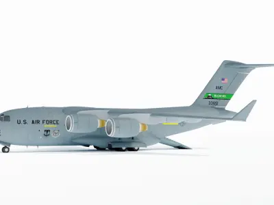 C-17 Globemaster with Interior 3D model