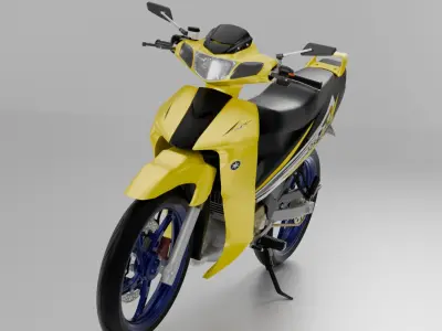 2000 - Yamaha 125Z 3D model