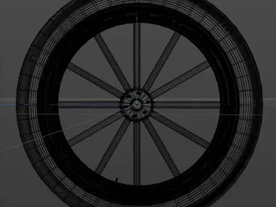 Spoke wheel 1910 3D model