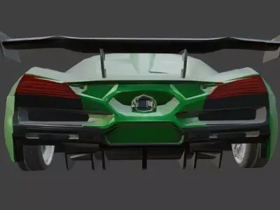 NFS Game Racing Car Low Poly Low-poly 3D model buy