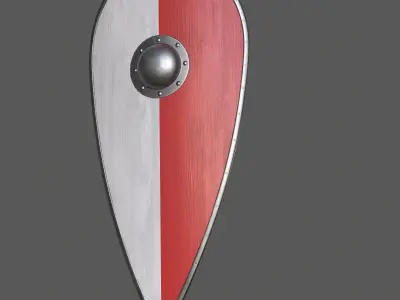 shield Low-poly 3D model
