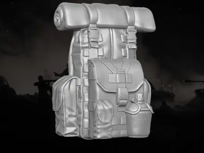 Backpacks Collection 3D printable files for Action Figures 3D print model
