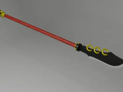 Brawlhalla legend Spear Low-poly 3D model