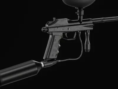Paintball Gun Low-poly 3D model purchase