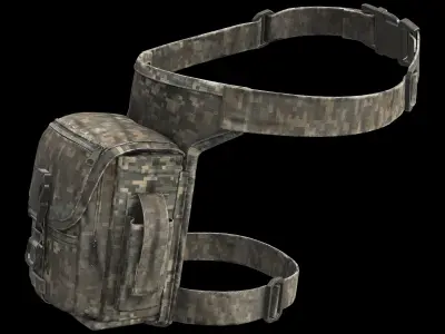 leg pouch 01 3D model