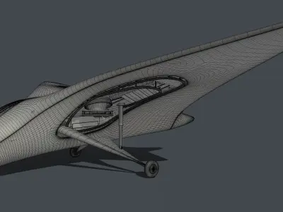 Hang Glider 3D model shop