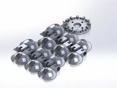 Pelton Water Wheel 3D print model