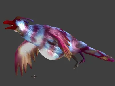 paradise hen 3D model