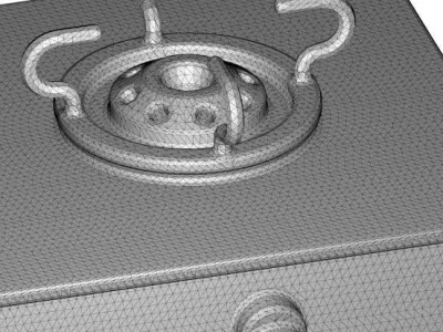 Toddler Gas Stove Toy 3D model