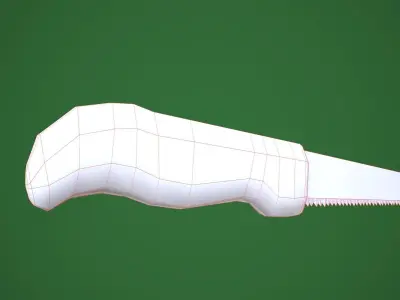 Hand saw   Free low-poly 3D model