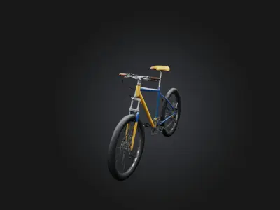Realistic Bicycle Low-poly 3D model