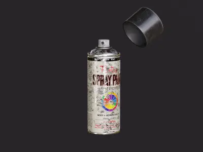 Spray Paint Low-poly 3D model
