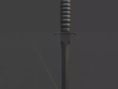 Knife 3D model 7