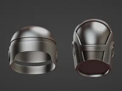 Robocop Duftpunk Helmets 3d model 3D model