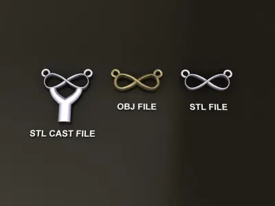 Infinity Pendant Small Size 12mm Width 3D print model