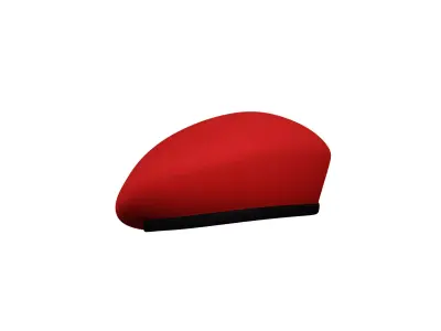 Military Beret  Low-poly 3D model
