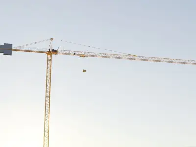 Hammerhead Tower Crane 4 - Construction Crane 3D model
