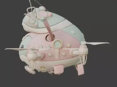 Magical Flying Backpack Drone 3D Model Low-poly 3D model