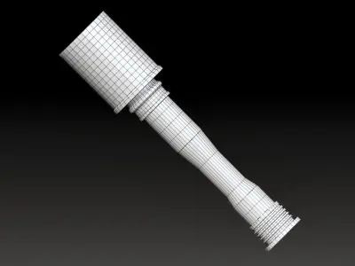 German World War One Hand Grenade Low-poly 3D model