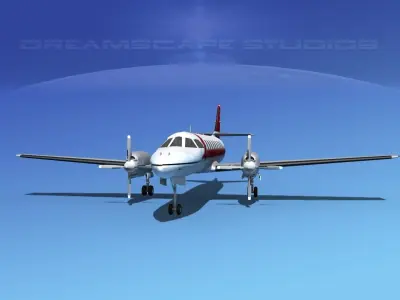 Swearingen SA226 Capital Airlines 3D model