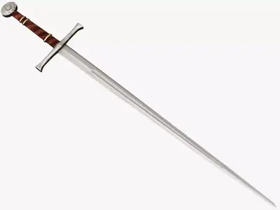 Medieval weapons Low-poly 3D model 15