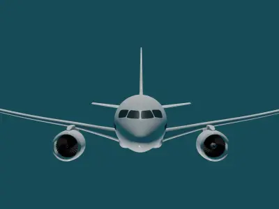Airplane simple Free 3D model