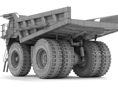 big truck Caterpillar 785D Mining Dump Truck  3D model