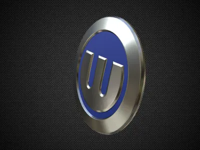 german e-cars logo 3D model