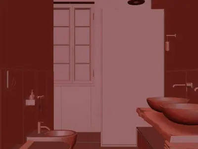 Bathroom Furniture 3D model purchase
