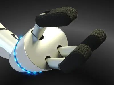 Robotic Arm Rigged 3D model purchase