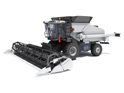 Combine Harvester 3D model 5