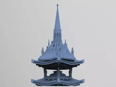 General Warlord Temple top 2  3D model