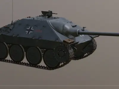 Jagdpanzer 38 - Hetzer grau 3D model