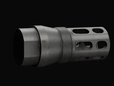 Thunder Beast - Magnus SR and Ultra SR Suppressors Pack Low-poly 3D model