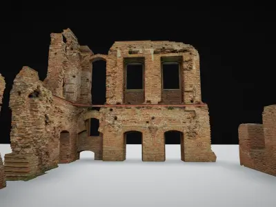 Ruins of the palace - package 3D model