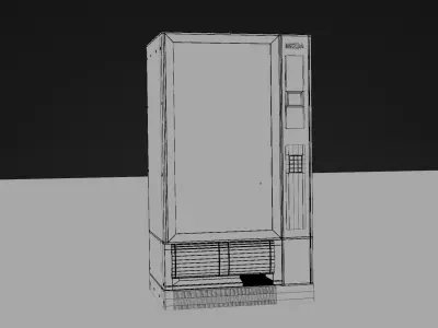Game Ready LowPoly Vending Machine Low-poly 3D model