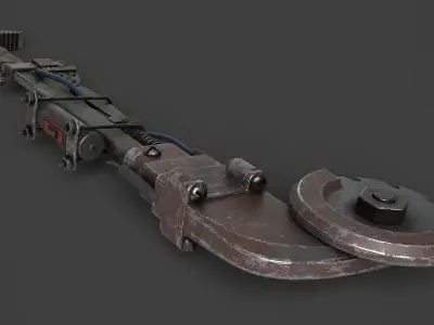 Modifiable Strike Weapon 17 Low-poly 3D model
