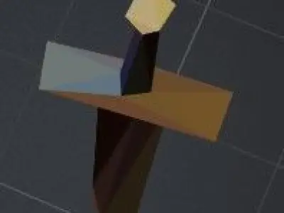 Golden Sword Free 3D model