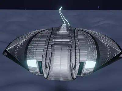 Sci-fi horseshoe crab model 3D model