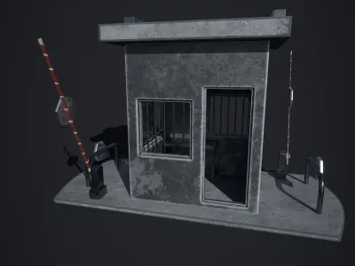Barrier Gate 3D model