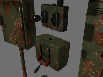 Electro Box Set Free low-poly 3D model