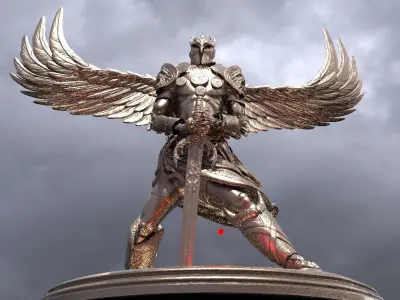 Serafim Warrior Sculpture  3D model