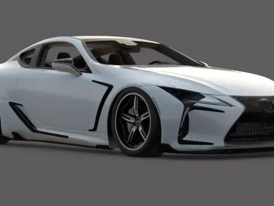 2017 Lexus LC 500 Rowen Body Kit 3D Model Japanese Luxury 3D model