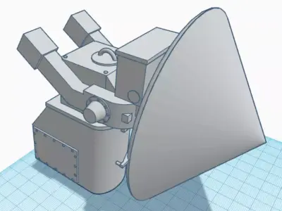 AN SPN 46 Radar Aircraft Approach Radar 3D print model
